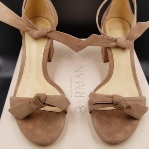 Alexandre Birman Clarita Block Heel - Cameo Suede